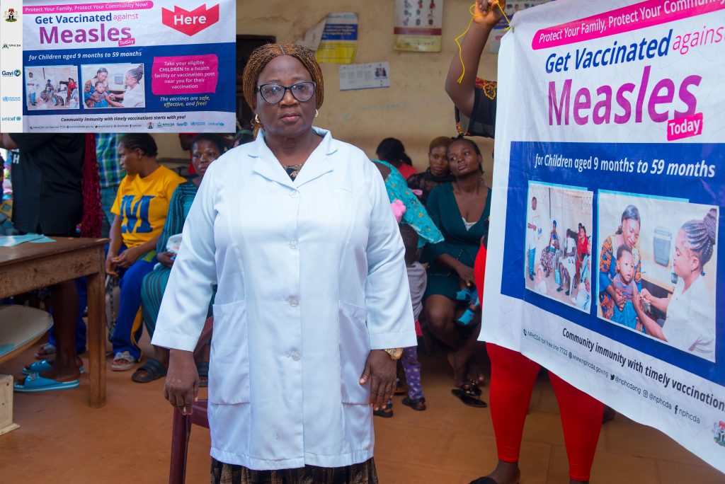 Mrs. Grace Nwobodo, the Health Sister in charge of Abakpa Health Centre in Enugu